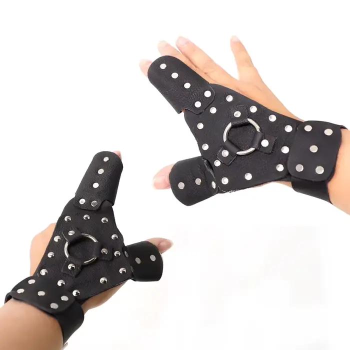 Gants de protection main gauche droite fronde catapulte fléchettes chasse pêche tir accessoires France