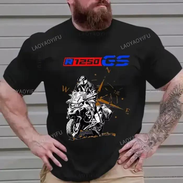 Mode R1200GS moto aventure RT1200 R1200RT R1200 Fans coton T-Shirt je suis un GS Overlander Ride ave
