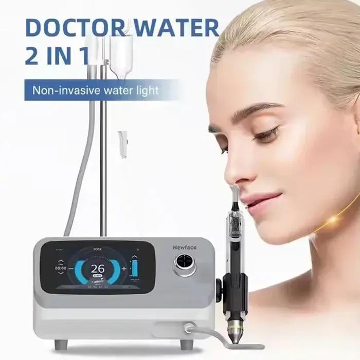 Pistolet d'injection d'eau haute pression 2 en 1, Machine de nettoyage du visage à Jet d'oxygène pou