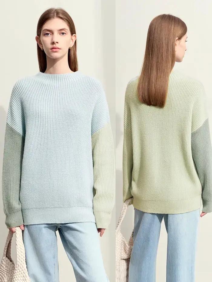 Pull AMII ample et confortable pour femmes en streetwear, automne-hiver occasions spéciales
