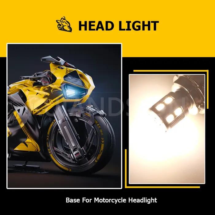 Phare de moto P26S S3 LED avec 17 SMD 5630 chips pour motos ATVs UTVs vélos et cyclomoteurs antibrouillard xenon white warm white 6000K 4300K 450lm 6V 12V 24V