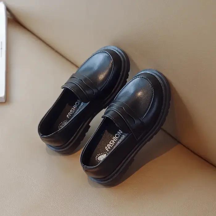 Chaussures en cuir pour enfants de Style britannique pour garçons