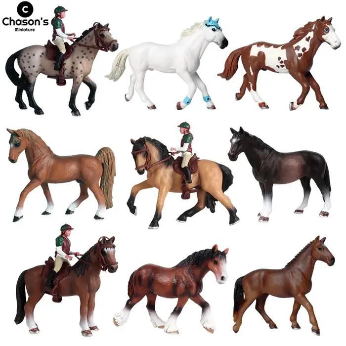 Cheval Miniature Cowboy goujon ferme Stable cavalier figurines d'action modèle Animal Appaloosa Harvard Hannover