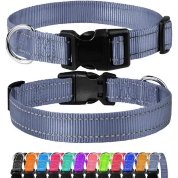 Collier ras du cou pour petit chien élégant nylon solide multicolore pour toutes les saisons occasions spéciales chiots adultes