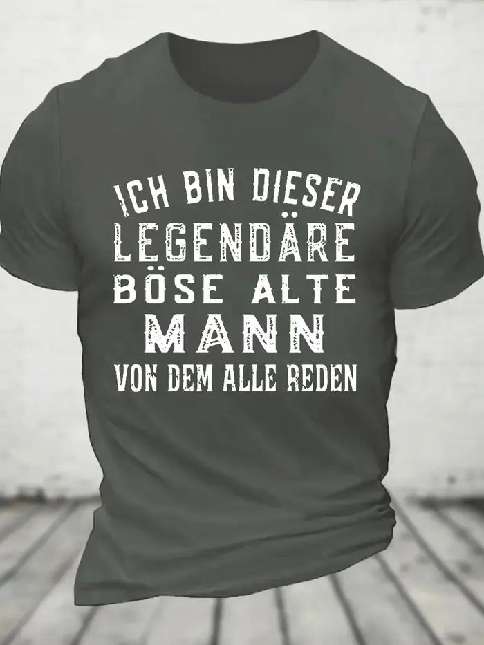 T-shirt en coton Ich Bin Dieser ATIONS, T-shirt fin pour les hommes