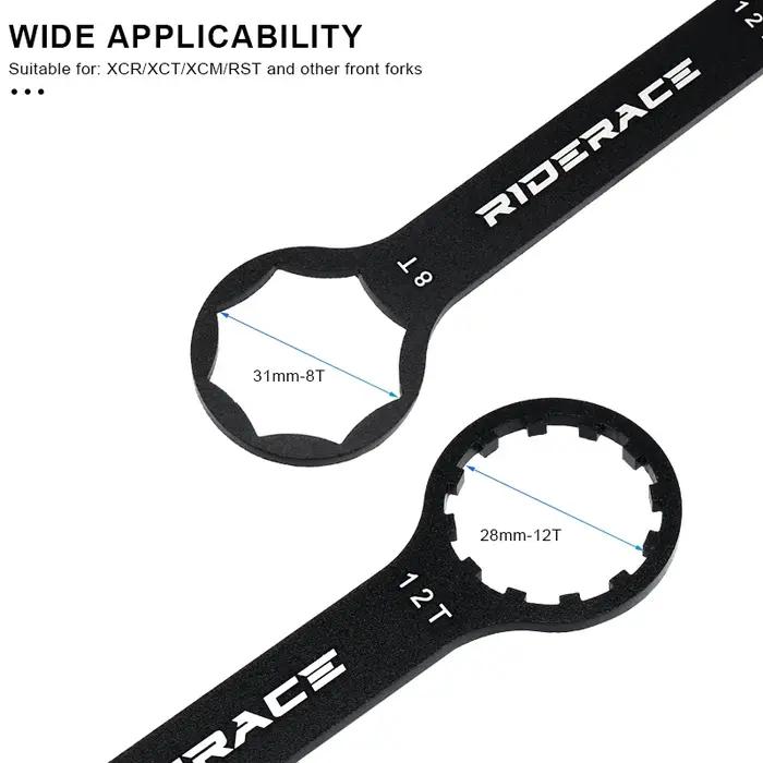 RIDERACE clé de fourche avant de vélo pour Suntour XCM XCR XCT RST outil d'installation de retrait d