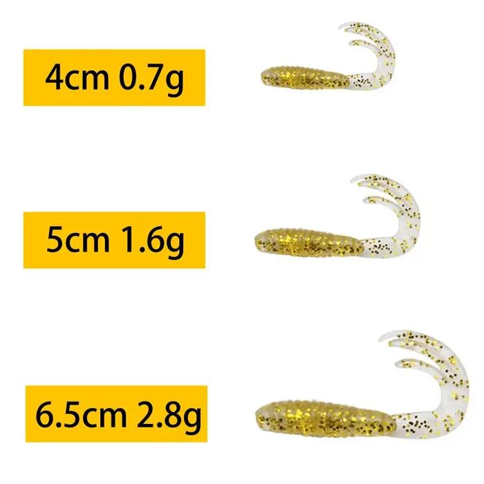20 pièces leurres de pêche 40mm/50mm/65mm 0.7g/1.6g/2.8g Wobblers carpe pêche appât souple Swimbait
