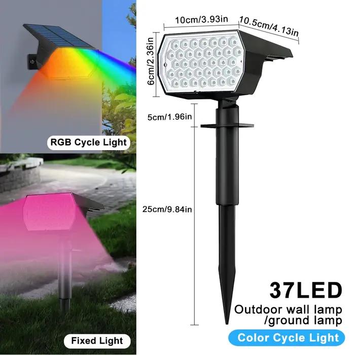 Projecteur solaire extérieur RVB