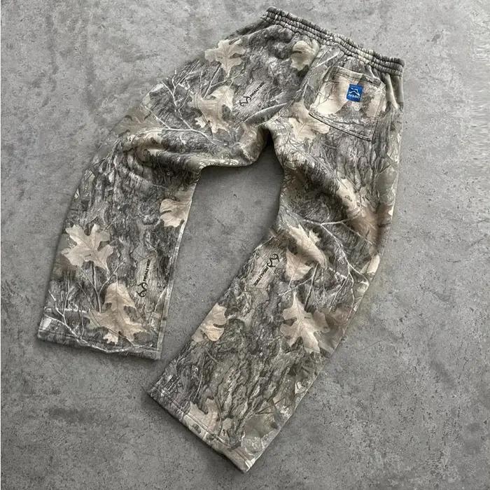 Pantalon baggy camouflage Y2K homme unisexe - Sweatpants streetwear oversize tendance hip-hop