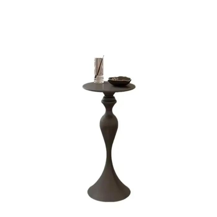 Table Basse Ronde Nordique en Acier Inoxydable, Accessoires de Décoration de Luxe pour Salon, Concep
