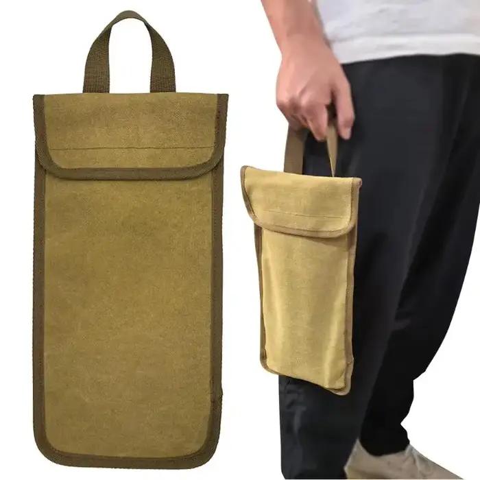 Sac de rangement en toile lavée pour piquets de tente et équipements de camping pour les aventuriers en plein air occassions spéciales