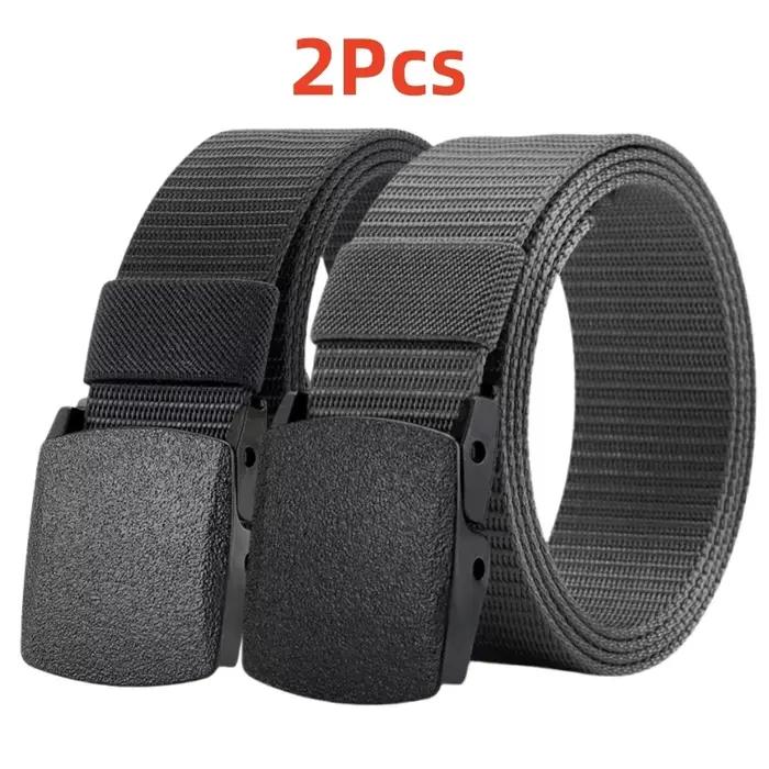 Ceinture en Nylon à boucle automatique pour hommes