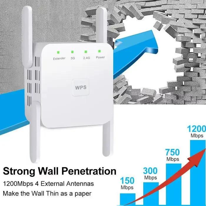 Le plus récent répéteur WiFi 1200Mbps 5Ghz AC1200 amplificateur d'extension WiFi 2.4G/5GHz amplifica
