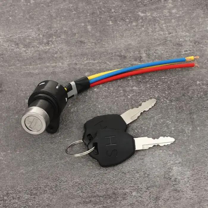 Commutateur de ville-Clé de verrouillage électrique, universel, vélo électrique, scooter, accessoire