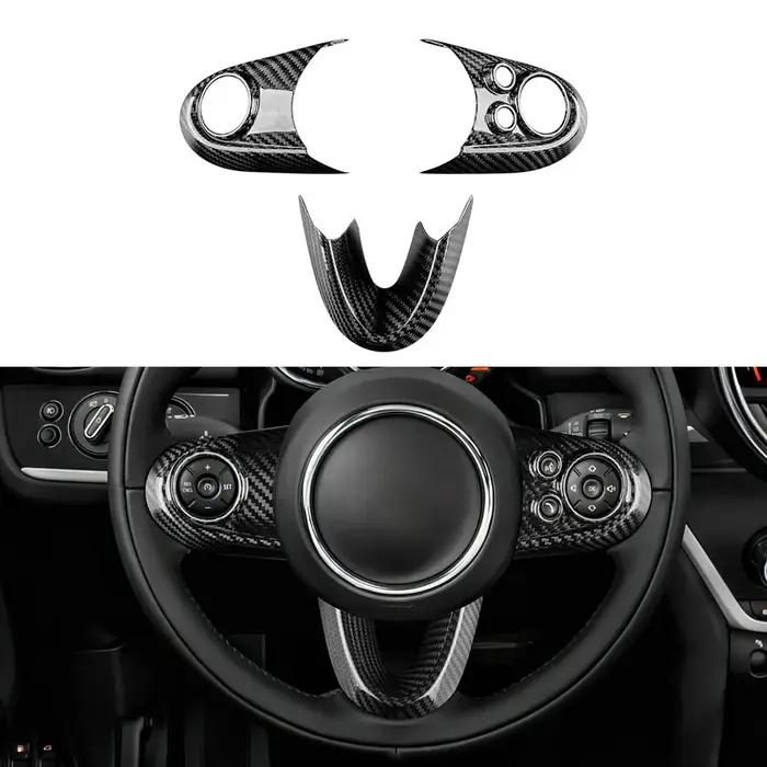 Couverture d'airbag de volant en Fiber de carbone véritable