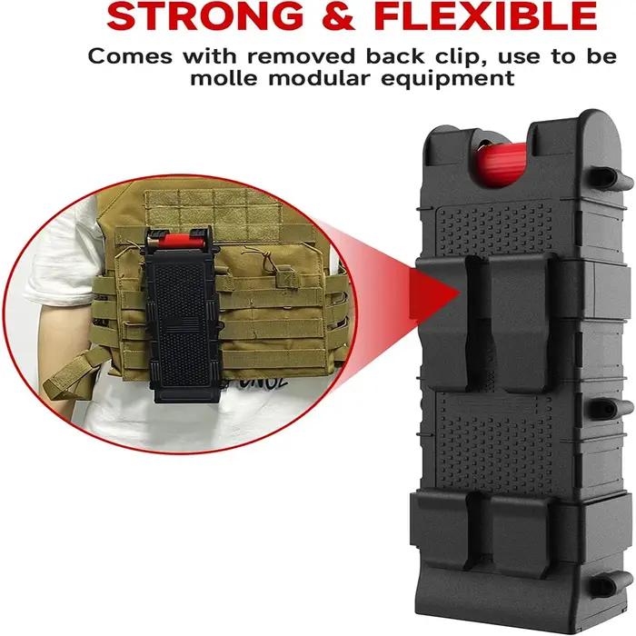 Étui de rechargement pour fusil de chasse calibre 12 en PA66+GF30, pochette de rechargement 12G haute résistance, ambidextre, jusqu'à 10 cartouches