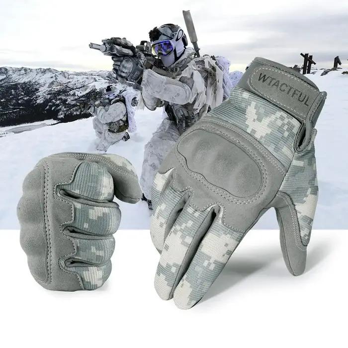 Gants tactiques camouflage anti-usure - Anti-dérapants pour équitation, tactiles et outdoor polyvalents
