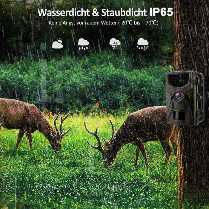 Caméra de chasse 20MP avec vision nocturne infrarouge pour la surveillance de la faune et la sécurisation de la propriété occasions spéciales chasseur photographe animalier