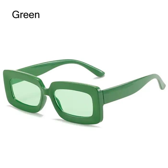 Lunettes de soleil rectangulaires à grande monture pour femmes