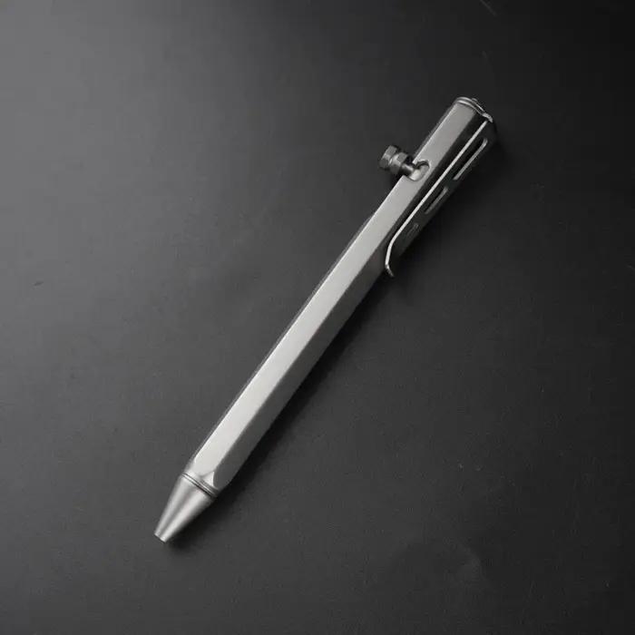EDC – stylo en alliage de titane, avec Collection d'écriture, multifonctionnel, Portable, pour l'ext