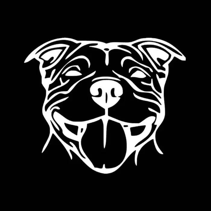 Autocollant de voiture Staffy Staffordshire Bull Terrier drôle pour femmes et hommes, accessoire extérieur en vinyle pour véhicules et motos occasions spéciales
