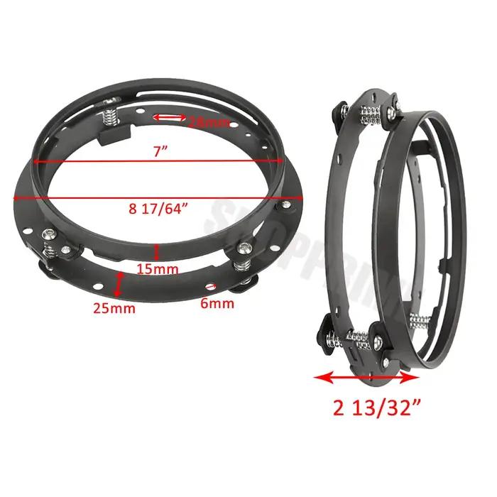 Anneau de support de montage de phare LED rond de 7 pouces, pour voiture Wrangler JK Suzuki samouraï