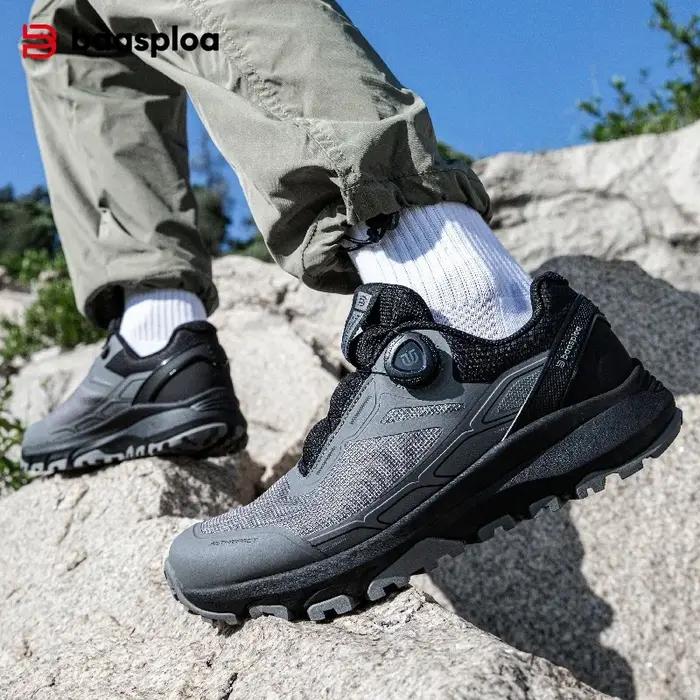 Baasploa – chaussures de randonnée pour hommes, chaussures d'extérieur en maille respirante, de voya