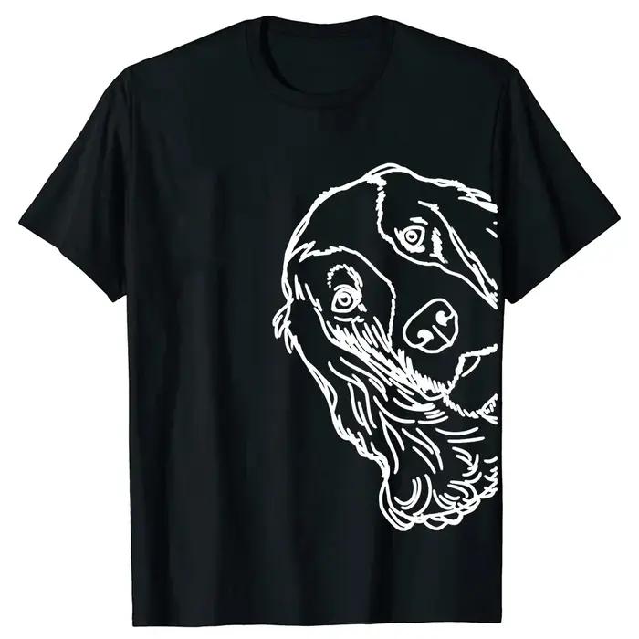 Coloré Splash Art Cocker épagneul chien t-shirt graphique t-shirts hommes vêtements