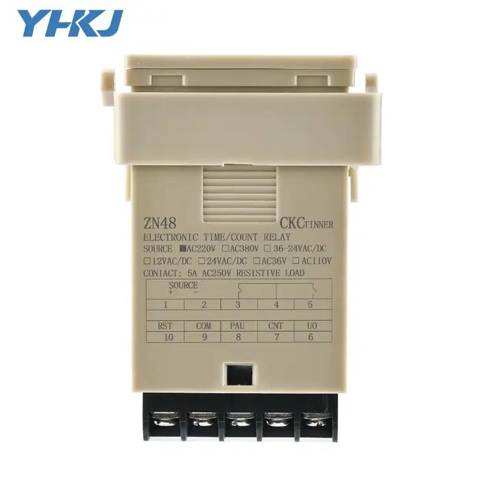 Compteur de temps numérique série ZN48, minuterie multifonction, contrôleur rotatif, compteur de rév