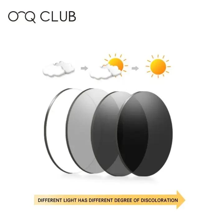 O-Q CLUB 1.56 1.61 1.67 1.74 CR-39 Résine Asphérique Myopie Hypermétropie Optiques contrevenants Len