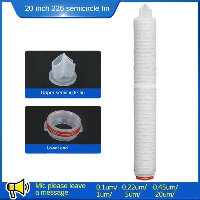 Élément filtrant pliant microporeux PP de 20 pouces