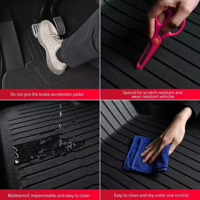 Tapis de sol TPE durables et imperméables pour Tesla New Model 3 Highland 2026-2024