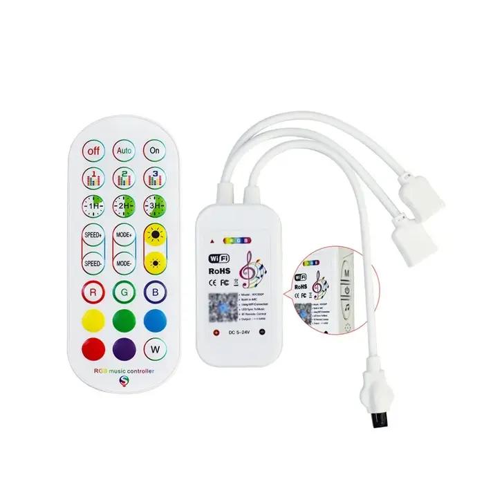 Tuya – contrôleur intelligent pour bande lumineuse Led RGB, avec télécommande DC12V-24VWIFI, contrôl