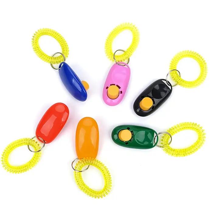 1/2/4 pièces de clickers d'entraînement pour chien de couleur aléatoire