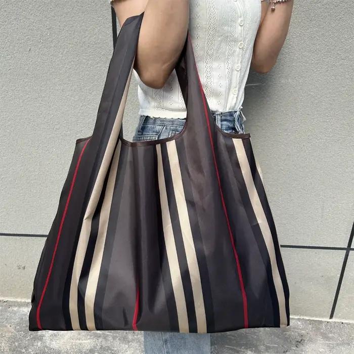 Sac d'épicerie écologique, sac à main réutilisable durable, sac de voyage imperméable, sac à bandoulière grande capacité, sac fourre-tout en tissu Oxford pour homme et femme, idéal pour les voyages, les courses et les occasions spéciales