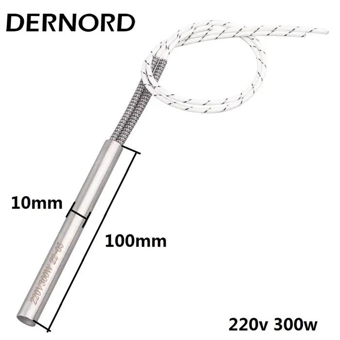 DERNORD 220v 300w bougie d'allumage granulés 10*100mm/155mm/160mm/170mm/180m cartouche de poêle allumeur élément chauffa