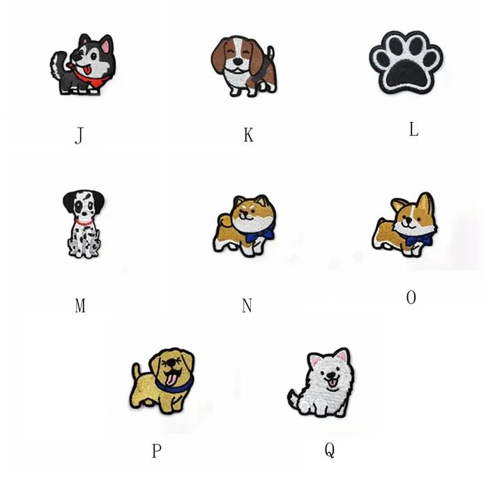 Écussons à coudre et thermocollants Corgi et Teckel motifs de chiens pour la décoration de vêtements et accessoires textiles occassions spéciales et quotidiennes