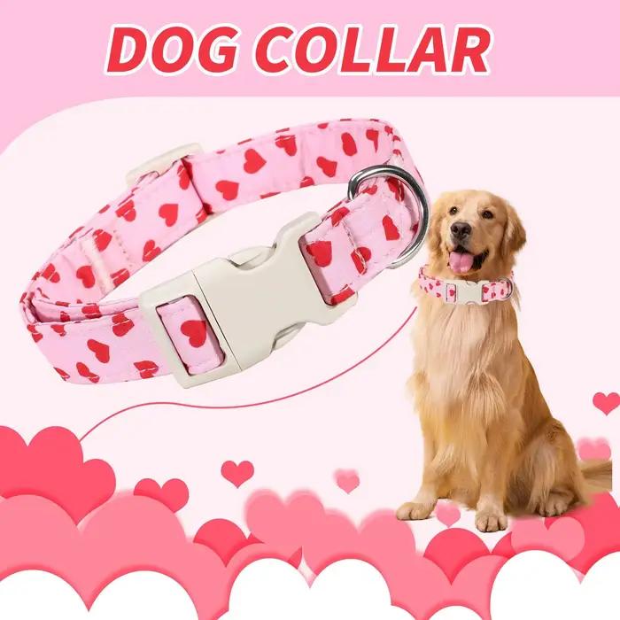 Collier pour chien avec motif cœur anti-perte, réglable et confortable, pour chiens de petite, moyen