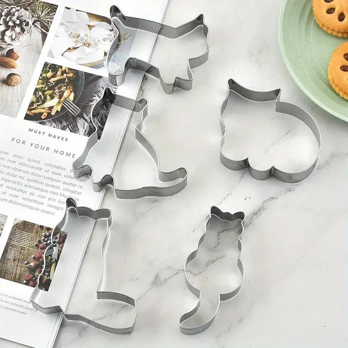 5 pièces/ensemble Animal chat emporte-pièce moule bricolage Biscuit