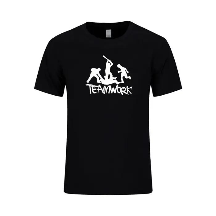 T-shirt coton homme femme manches courtes humour travail d'équipe batailles de groupes mode été cadeau anniversaire
