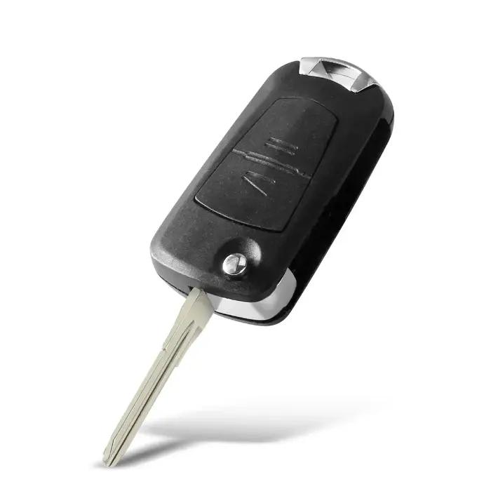 KEYYOU – coque de clé de voiture pour Vauxhall, Opel Astra, Vectra, Zafira, 2 boutons, pliable, télé