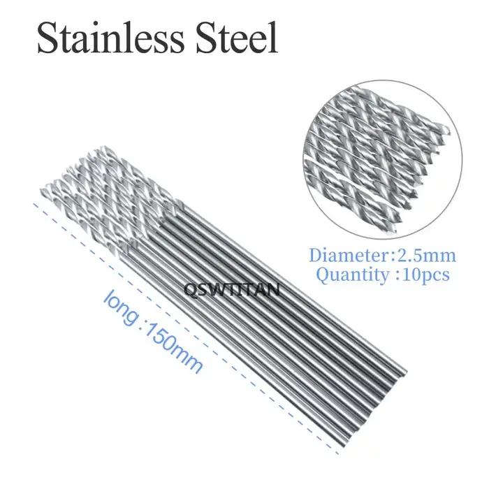 10 pièces 150mm forets en acier inoxydable forets à os Instrument orthopédique vétérinaire