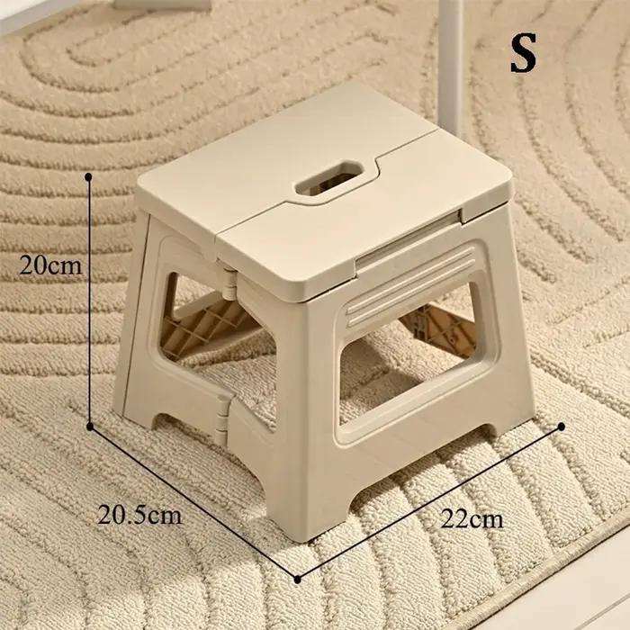 Tabouret pliant léger moderne multifonction en plastique pour salon et décoration intérieure polyvalente occasions spéciales