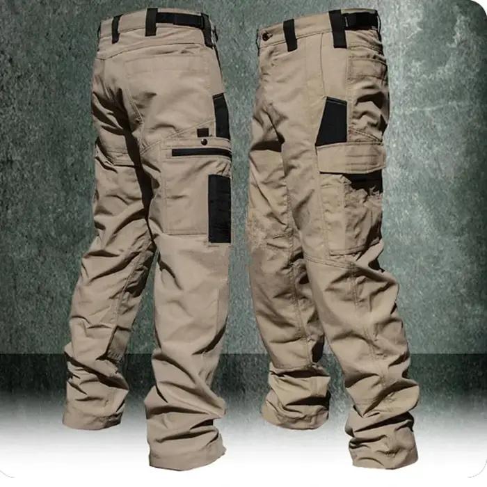 Pantalon cargo homme résistant multi-poches printemps automne chasse randonnée travail extérieur