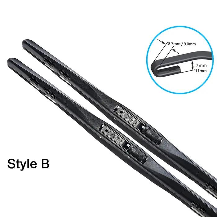 Balais d'essuie-glace avant en caoutchouc naturel pur pour Daihatsu Terios et Toyota Rush F800 F850 MK3 2018 2019 2020 2021 2022 2023 visibilité claire et sécurité maximale conduite à gauche et à droite