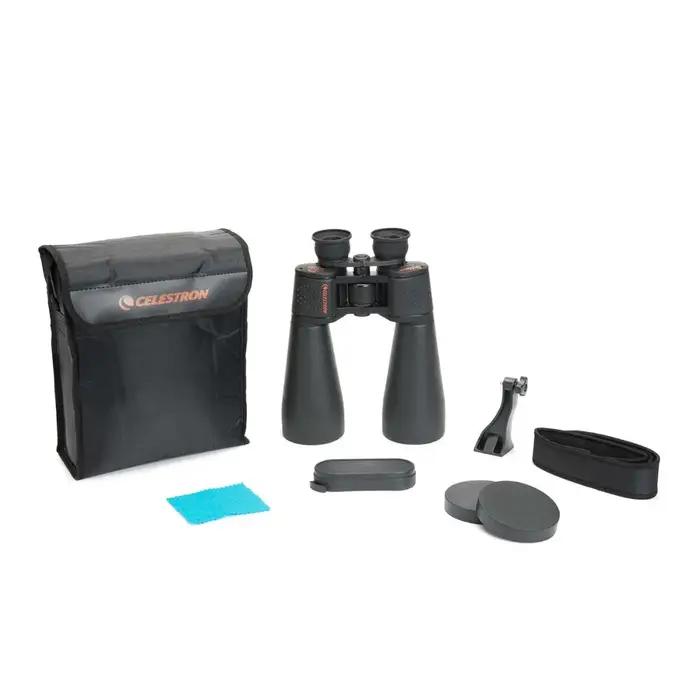 Jumelles Celestron SkyMaster 15x70 avec adaptateur trépied - Grand diamètre pour observation nocturne étoiles