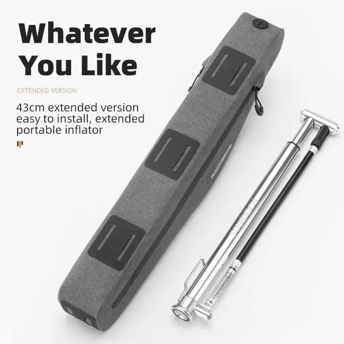 ROCKBROS – sac de vélo entièrement étanche de 1,5 l, Tube avant triangulaire allongé, Double fermetu