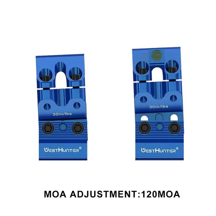 WestHunter Optics MOA et supports Picatinny réglables en hauteur 1 ''30MM ou 34MM Tube ajuster les anneaux de portée de chasse d'élévation