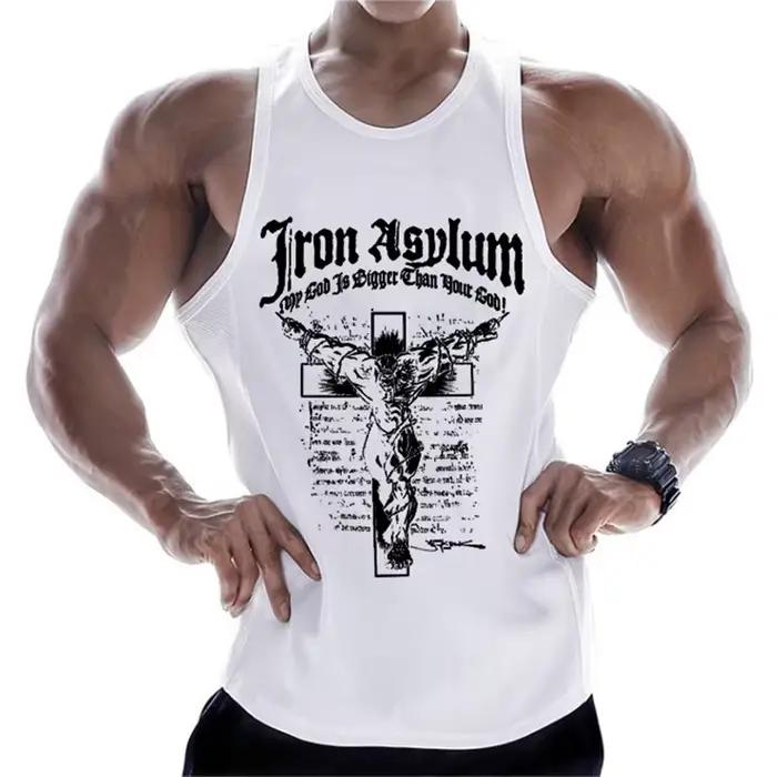 Débardeur en coton sans manches pour homme, vêtement de Fitness, musculation