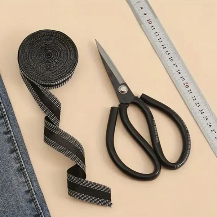 Tissu de couture DIY auto-adhésif thermocollant pour la réparation et l'abréviation des bords de pantalons, pour vêtements en jean et pantalons en jean